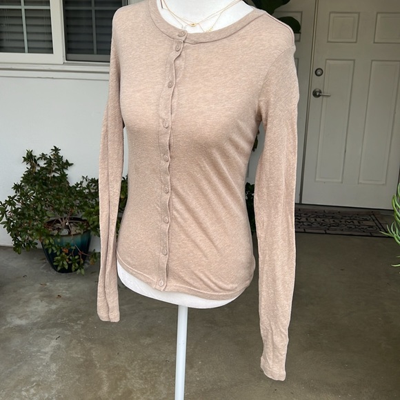 Enza Costa Cashmere Long Sleeves Cardigan NWOT - Picture 6 of 12